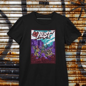 Rust | Rust Illustration T-Shirt | Gaming T-Shirt | White Unisex T-Shirt | Perfect Gift for Gamers and Rust Fans