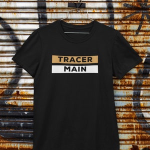 Overwatch 2 | Tracer Main T-Shirt | Gaming T-Shirt | Black Unisex T-Shirt | Perfect Gift for Gamers and Overwatch Fans