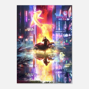 Cyberpunk 2077 / Phantom Liberty - Poster di V maschile riflesso / Carta opaca di alta qualità / Regalo perfetto per i fan di Cyberpunk immagine 3
