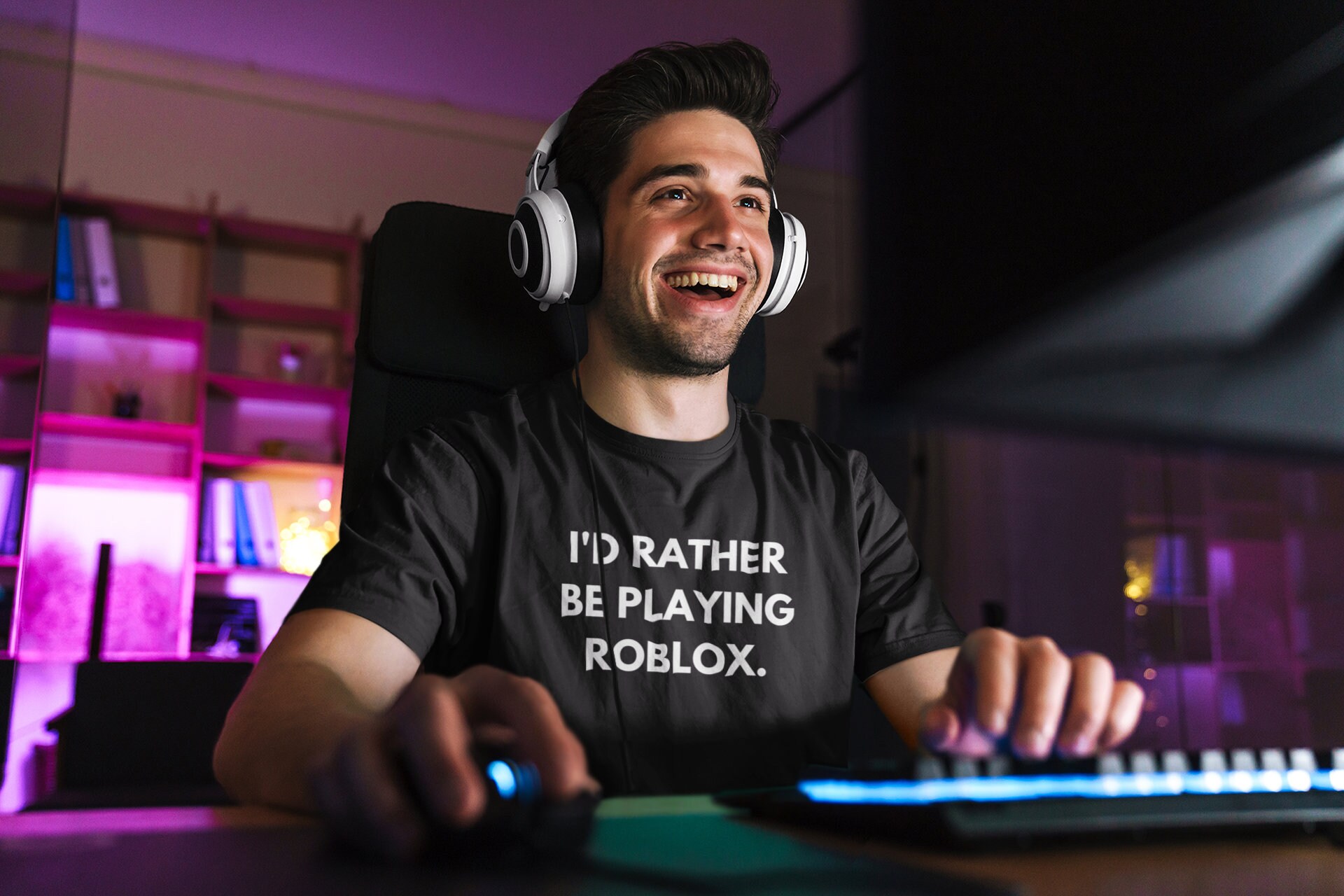 I'd Rather Be Playing Roblox T-Shirt - Child & Adults