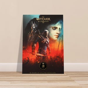 The Witcher 3: Wild Hunt | 10th Anniversary Poster | Premium Matte Paper | Perfect Gift for Geralt of Rivia Fans image 2