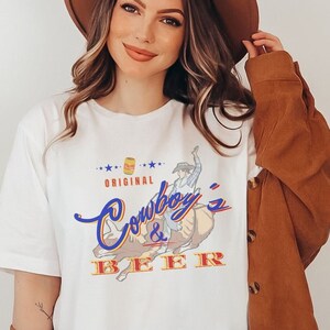 Cowboys and Beer Shirt, Country Concert T-Shirt Country Music Shirt Country Lyrics Cowgirls Shirt Beer Drinking Shirt Cowboy Nashville Shirt