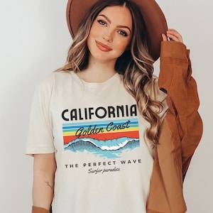California Retro Shirt, California Parks T-shirt Cali Surfer T-shirt California West Coast Shirt Cali Retro Tee California Beach Trip Shirt