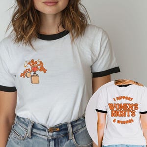 Retro Ringer Tee: Feminist Graphic, Women's Rights
