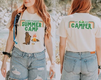 Custom Camp Counselor Shirt, Personalized Camp Counselor Shirt Camping Shirts For Family Vintage Summer Camp Shirts Matching Camping Shirts