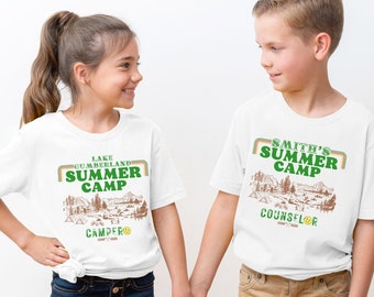 Custom Camp Counselor T-Shirt: Vintage Summer Camp Shirts, Cousin Camp, Family Matching Camping Shirts