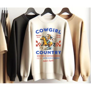Cowgirl Country Western Sweatshirt, Retro cowgirl sweatshirt, Country Concert sweatshirt, country festival shirt country song lyrics t-shirt