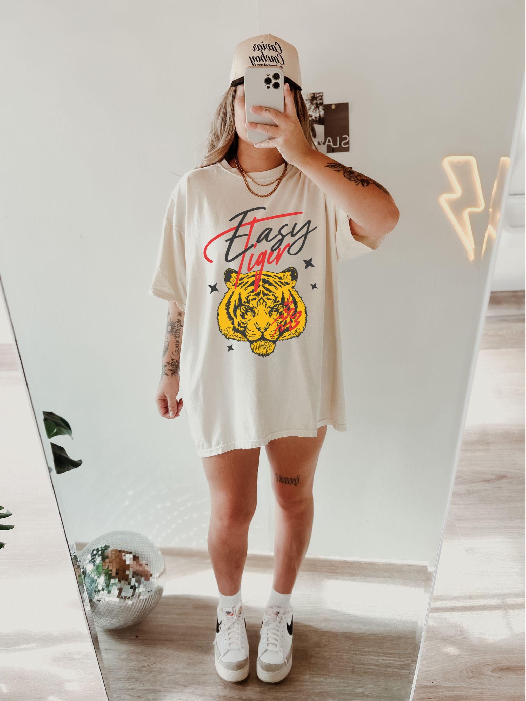 Easy Tiger Graphic Tee: Comfort Colors Vintage Style