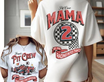 Race Car Birthday T-Shirts: Personalized Racing Party Tees, Family Matching sweatshirts, Pit Crew Mama, B-day Racing shirts