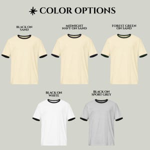 Personalized Retro Summer Camp Ringer Tee: 70s Style Custom Camping Shirt, Retro Summer Camp Matching t-shirts bild 10