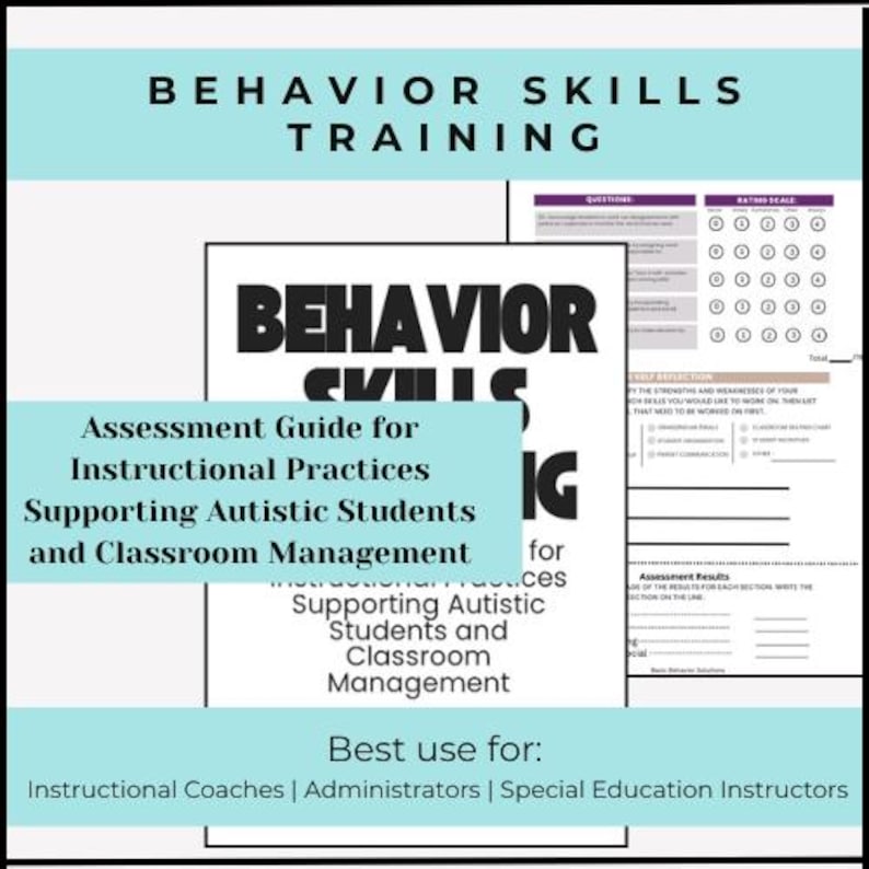 Behavior Skills Training (BST) Assessment & Instructional Guide ...