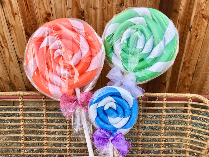 Giant Lollipops Holiday and Birthday Lawn Decor.