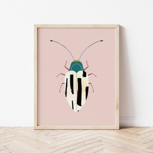 Little Beetle Print, Printable Wall Art, Nursery Wall Decor, Insect Wall Art, Modern Kids Room Print, DIGITAL DOWNLOAD