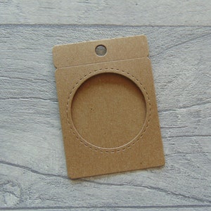 Tarjeta de muestra de tarjeta Kraft troquelada - juego de 6 / Troqueles de tarjeta/etiqueta de muestra para hacer tarjetas, diarios basura, álbumes de recortes, manualidades, etc.