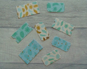 Die Cut Tickets set of 8 | Tropical Ticket Die Cuts for Card Making, Junk Journals, Scrapbooking, Crafting etc.