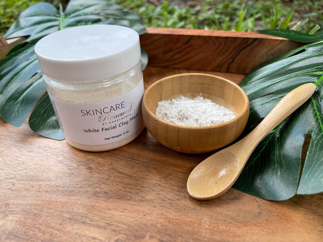 White Facial Clay Mask Clay Masks for Woman Organic Skincare Exfoliator