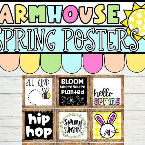 Spring Bulletin Board Kit Bee Bulletin Board Classroom Etsy