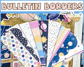 Space Bulletin Board Borders: Elementary Classroom Decor (Digital Download)