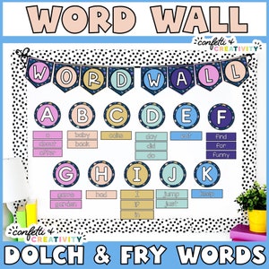 Space Word Wall Classroom Display | Alphabet Word Wall | Editable Word Wall | Space Classroom Decor
