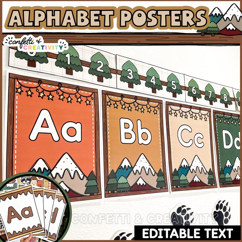 Camping Alphabet - Etsy