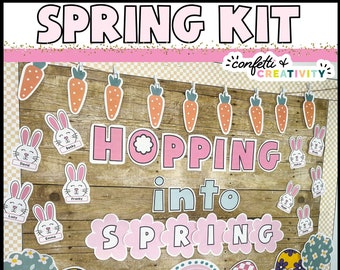 SPRING Bulletin Board Kit | Spring Classroom Decor | March Bulletin Board | March Classroom Decor