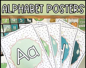 Nature Alphabet Posters for the Classroom | Classroom Decor | Nature Classroom | Alphabet Display | Kindergarten Classroom | Alphabet Letter