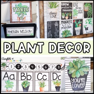 Plant Classroom Decor Bundle | Plant Classroom Theme | Classroom Decor | Classroom Bundle | Teacher Resources | Succulent Classroom