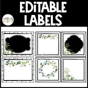 Editable Classroom Labels | Farmhouse Classroom Labels | Farmhouse Classroom Decor | Classroom Labels Template | Classroom Organization