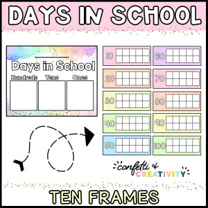 Pastel Days at School Posters | Days at School Tally | School Tally | Days of School Tally | Pastel Classroom Decor | 100 Days of School