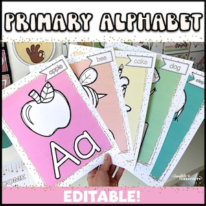 Retro Classroom Alphabet Posters | Alphabet Display | Animal Alphabet Posters | Kindergarten | Colorful Classroom Decor | Primary Classroom