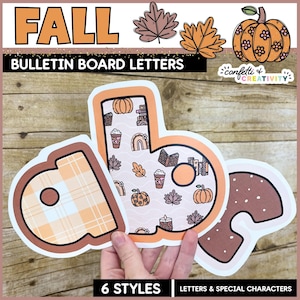 Fall Bulletin Board Letters: Autumn Classroom Decor (Digital Download)