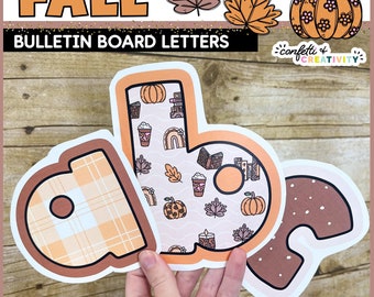 Fall Bulletin Board Letters: Autumn Classroom Decor (Digital Download)