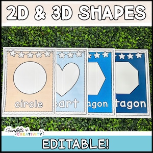 2D and 3D Shapes Posters for the Classroom | Ocean Classroom Decor | Kindergarten Posters | Shapes Posters for the Classroom