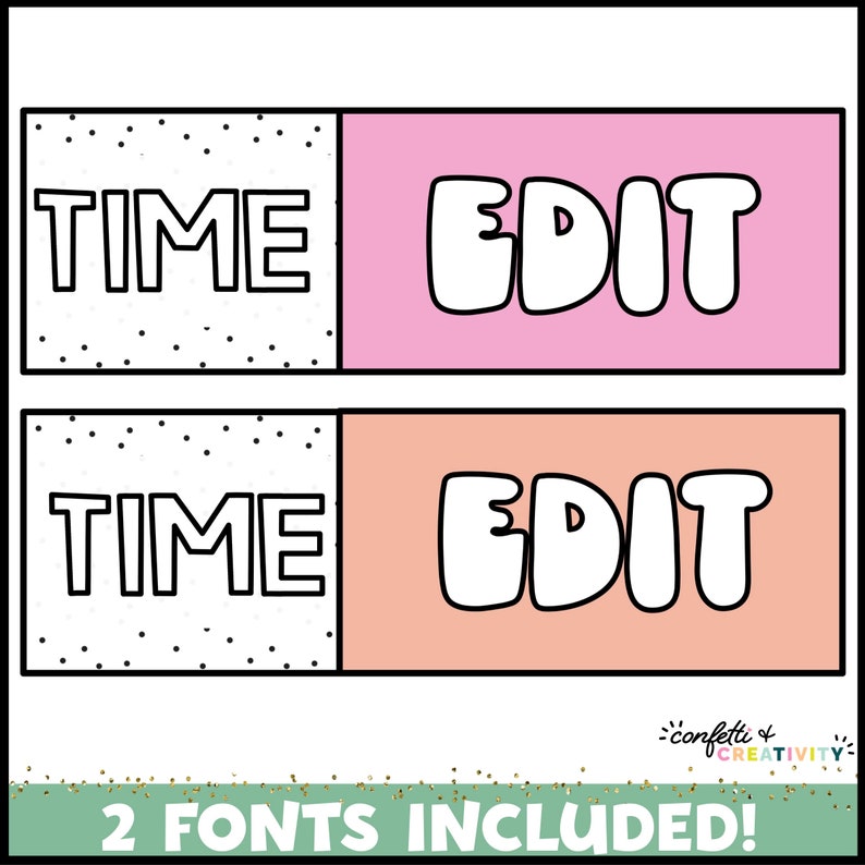 Retro Classroom Schedule Editable Classroom Schedule Retro Etsy