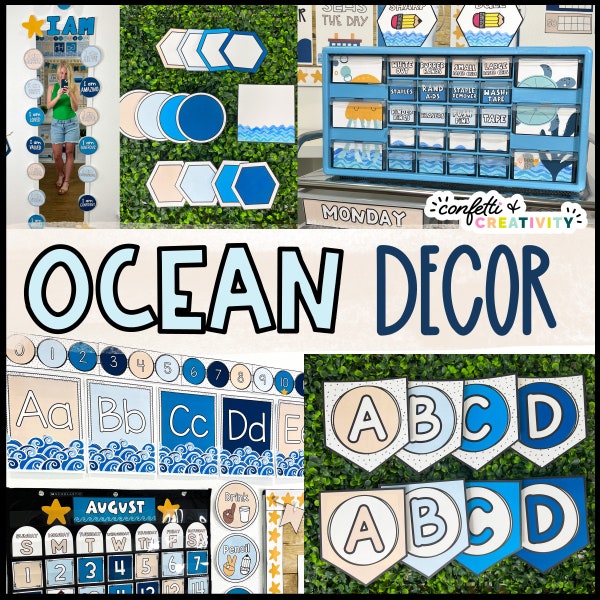 Ocean Classroom Decor | Ocean Theme Classroom | Under Sea Classroom | Classroom Decor Bundle