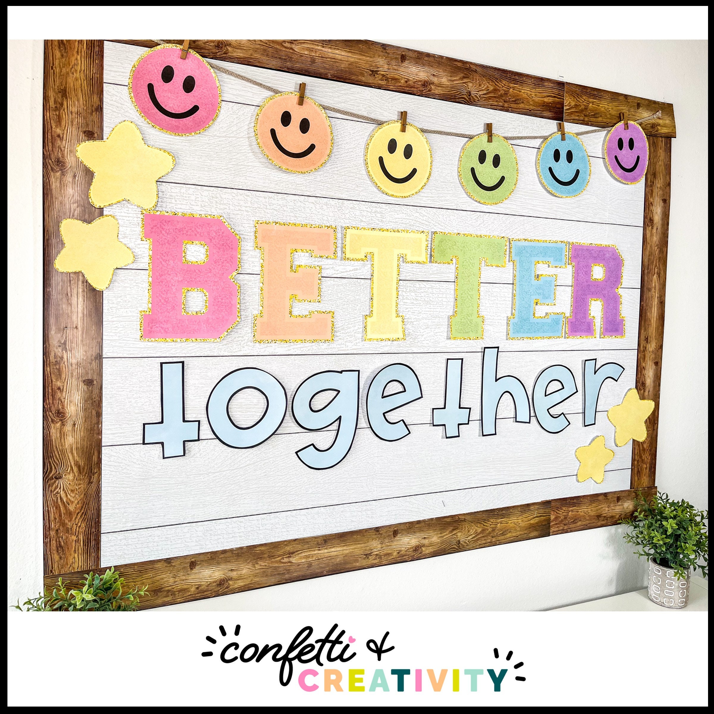 BETTER TOGETHER Bulletin Board Kit Bright Back to School Etsy