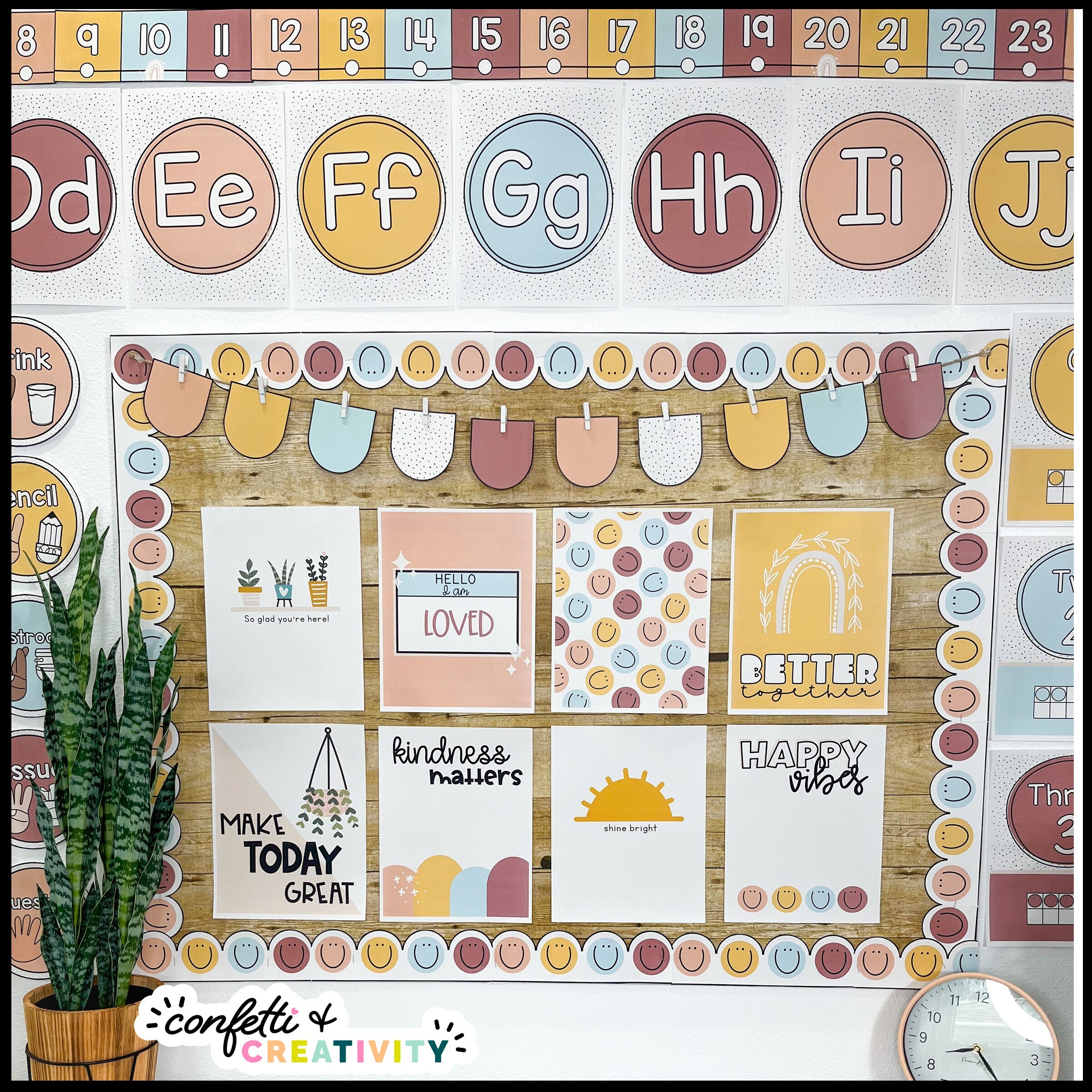 Boho Neutral Classroom Decor Bundle: Modern Neutrals (digital Download ...