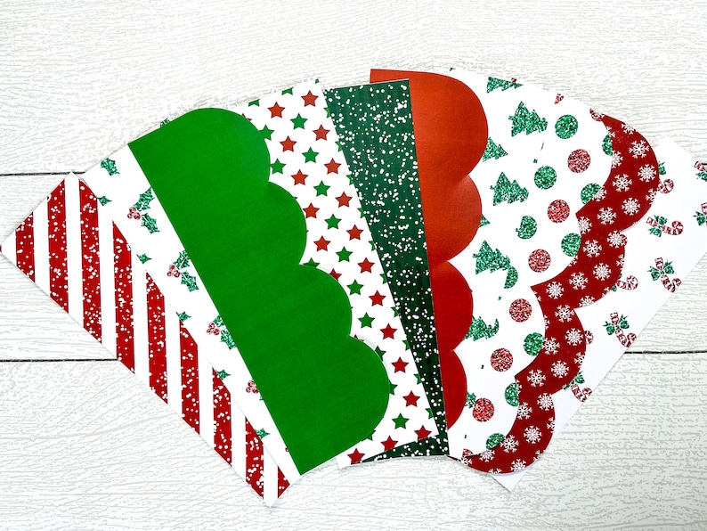 Printable Christmas Bulletin Board Borders Christmas Etsy