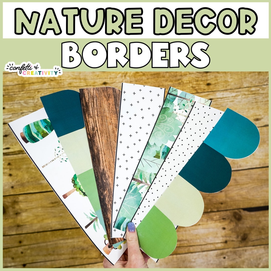 PRINTABLE Nature Bulletin Board Borders Bulletin Board Display Bulletin Board Borders Pack