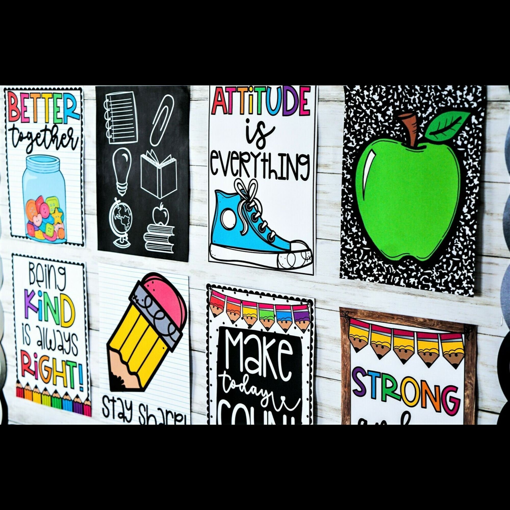 Vintage Classroom Quote Posters: Growth Mindset Decor (digital Download ...