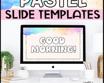 Pastel Classroom Google Slides Template: Editable Teacher Decor (Digital Download)