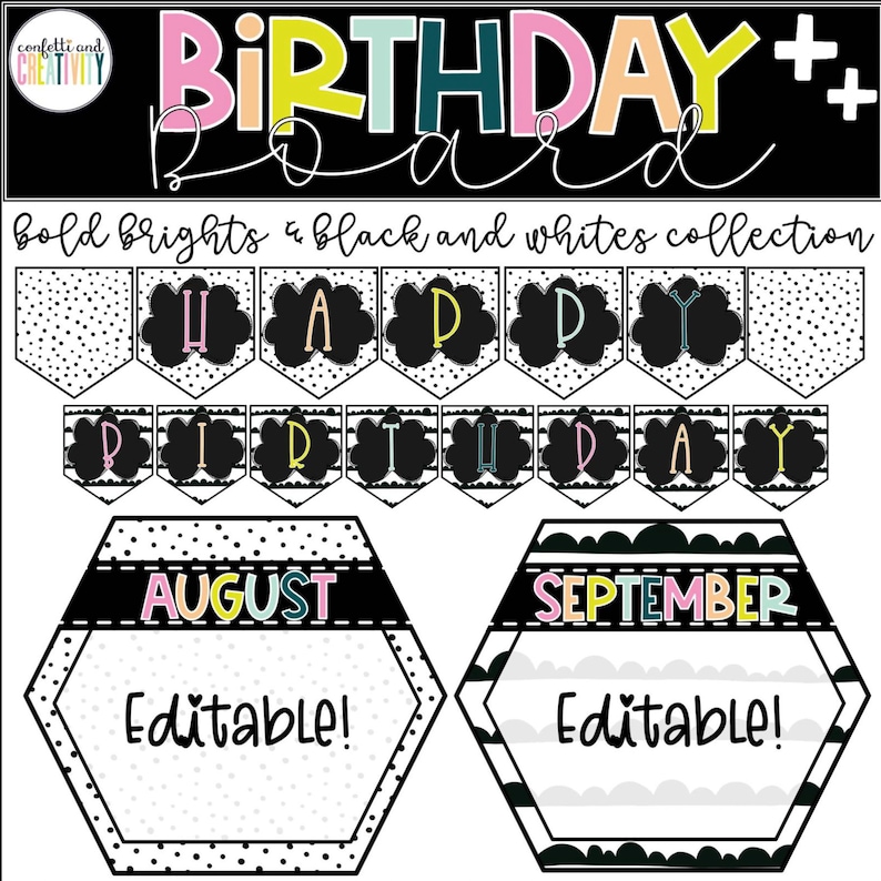 Bright Classroom Decor Bundle Bright Classroom Theme Etsy