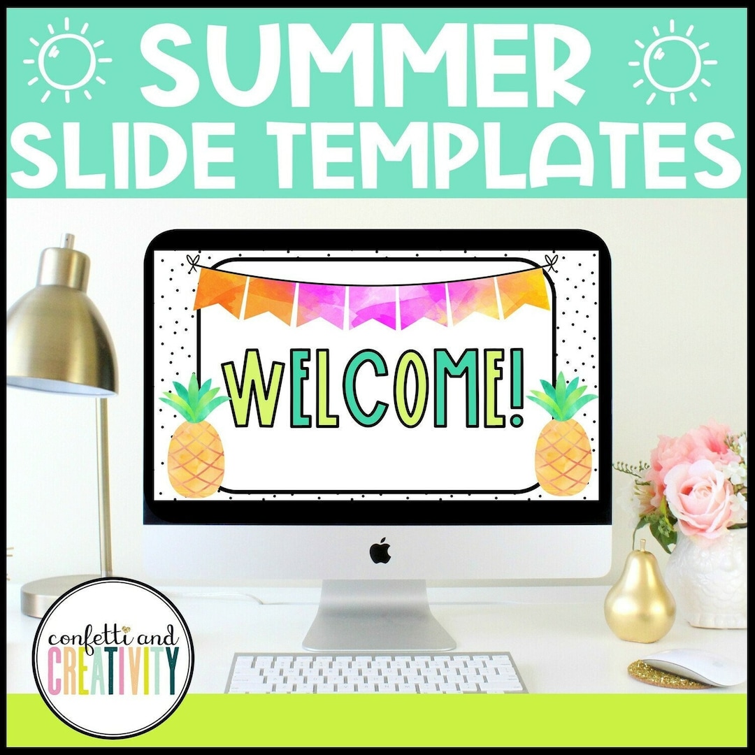 Summer Google Slides and Powerpoint Templates Summer Classroom Decor Summer Google Slides and Powerpoint Templates Summer Classroom Decor