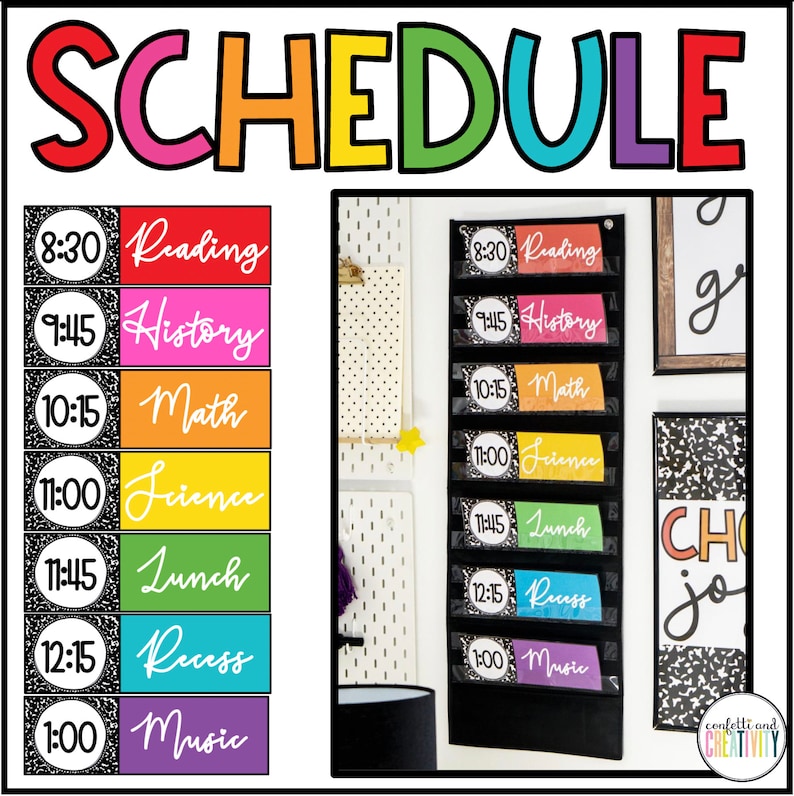 BRIGHT VINTAGE Classroom Decor Bundle Bright Classroom Theme Etsy