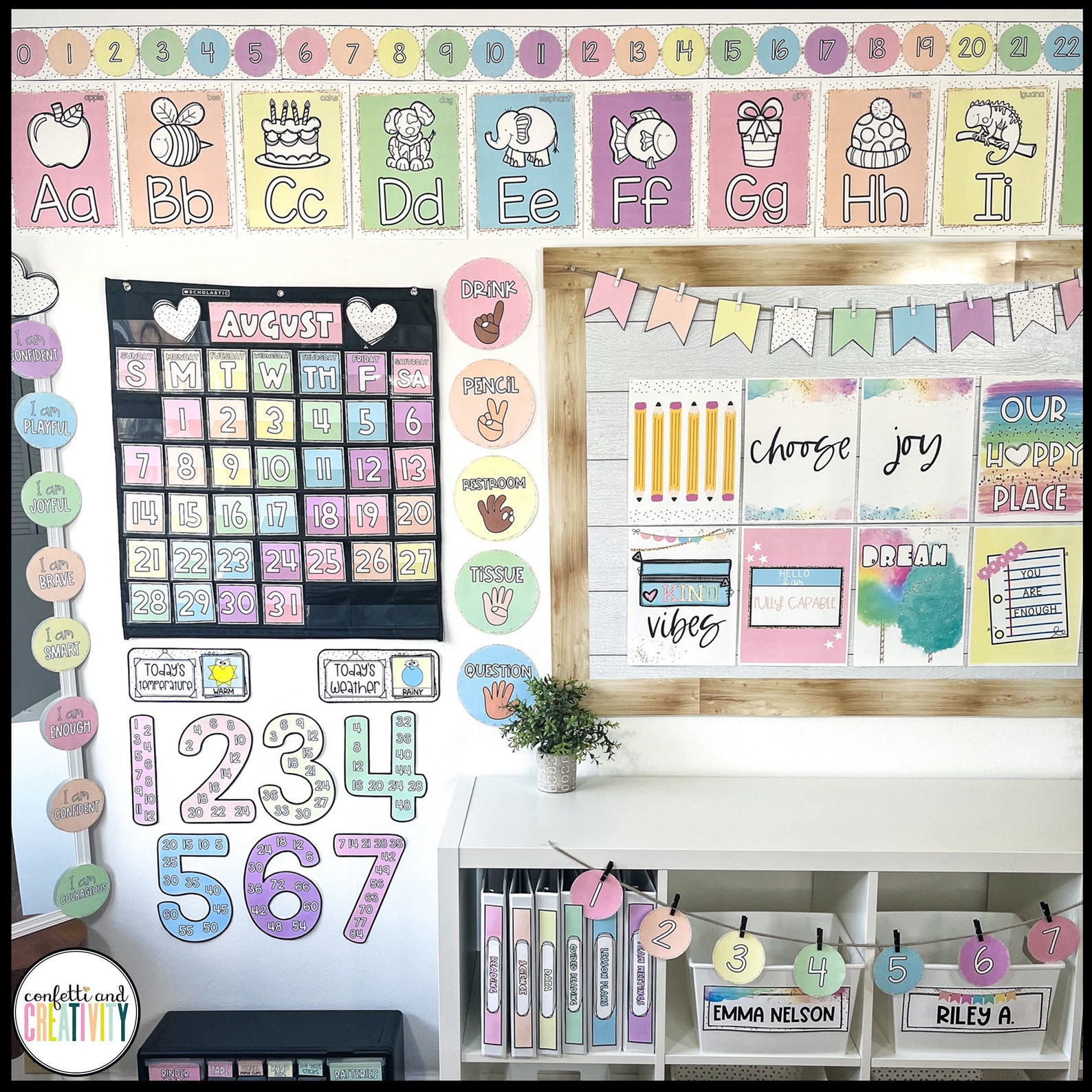PASTEL Classroom Decor Bundle Pastel Classroom Theme Classroom Decor