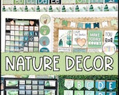 Nature Classroom Decor Bundle: Calming Teacher Resources (Digital Download)