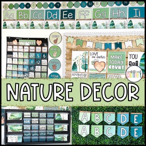 NATURE Classroom Decor Bundle | Nature Classroom Theme | Classroom Decor | Classroom Bundle | Teacher Resources | Calm Classroom Decor