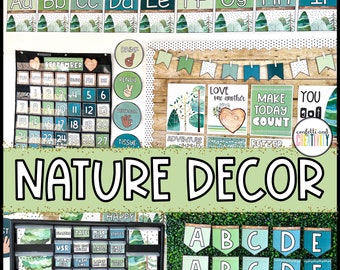 NATURE Classroom Decor Bundle | Nature Classroom Theme | Classroom Decor | Classroom Bundle | Teacher Resources | Calm Classroom Decor