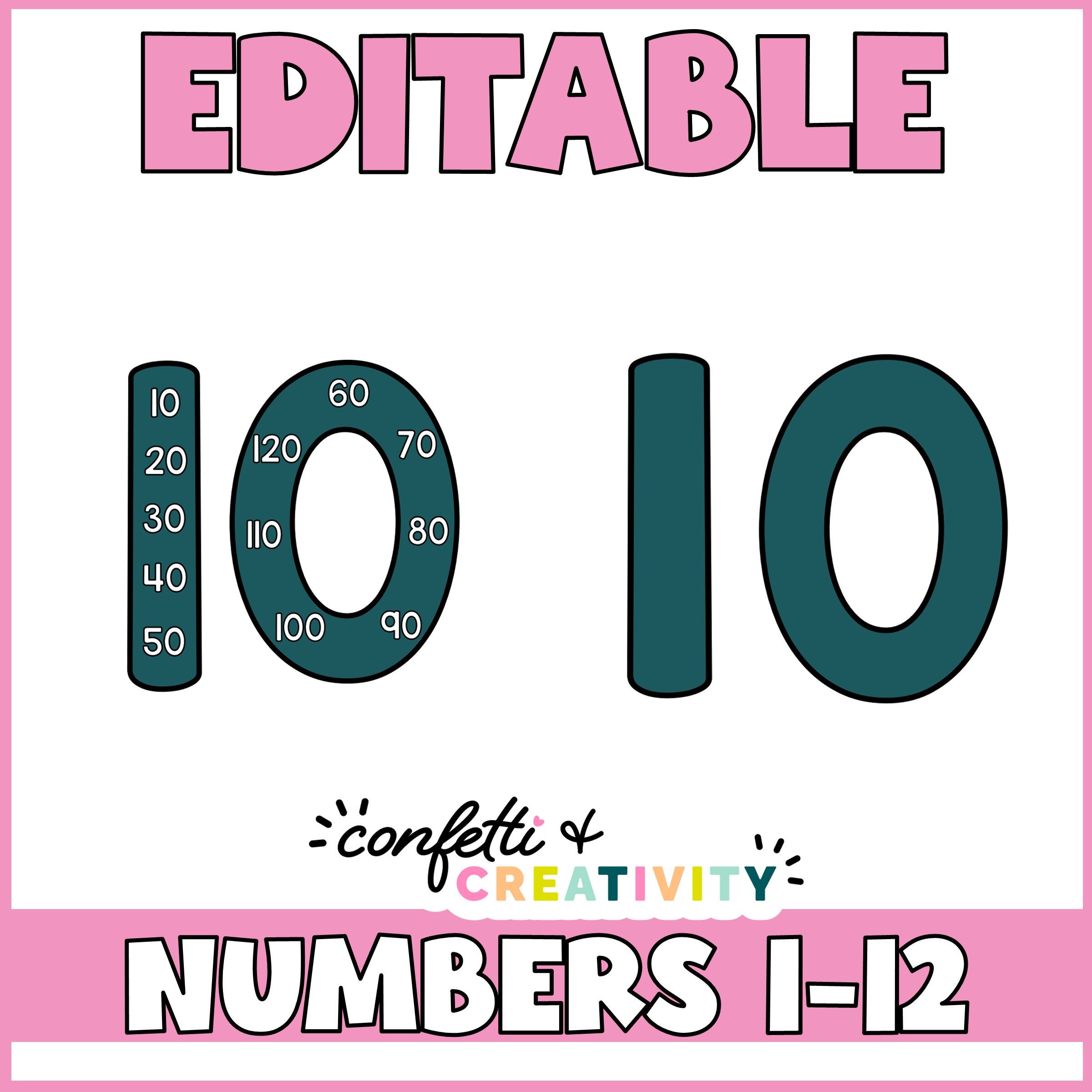 Skip Counting Numbers Poster: Bright Math Classroom Decor (digital ...