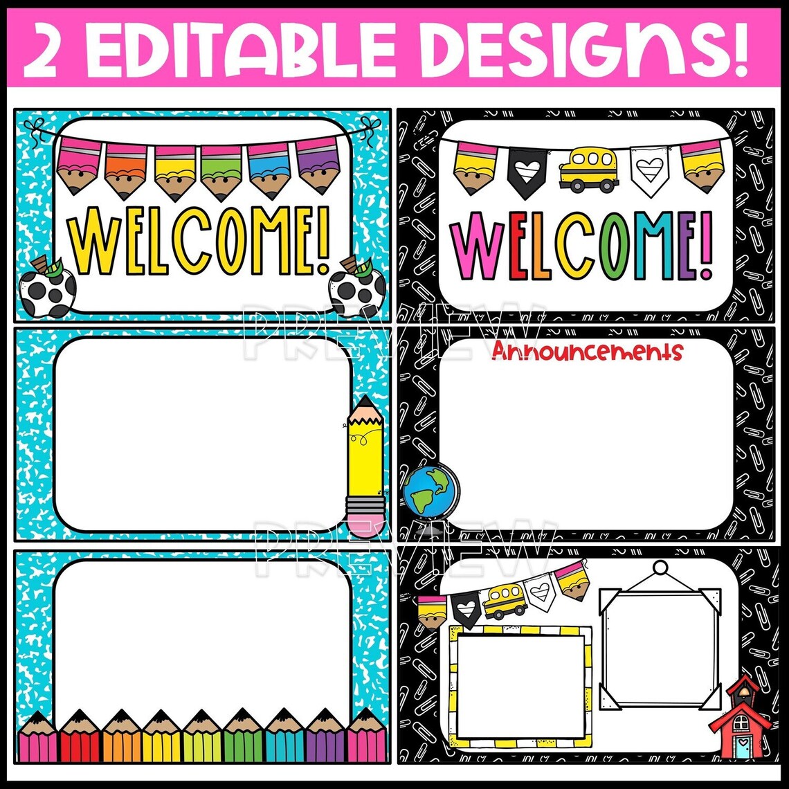 Back to School Classroom Google Slides and Powerpoint - Etsy
